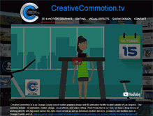 Tablet Screenshot of creativecommotion.tv